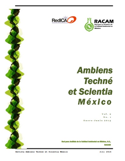 					Ver Vol. 2 Núm. 1 (2014): Ambiens Techne et Scientia México
				